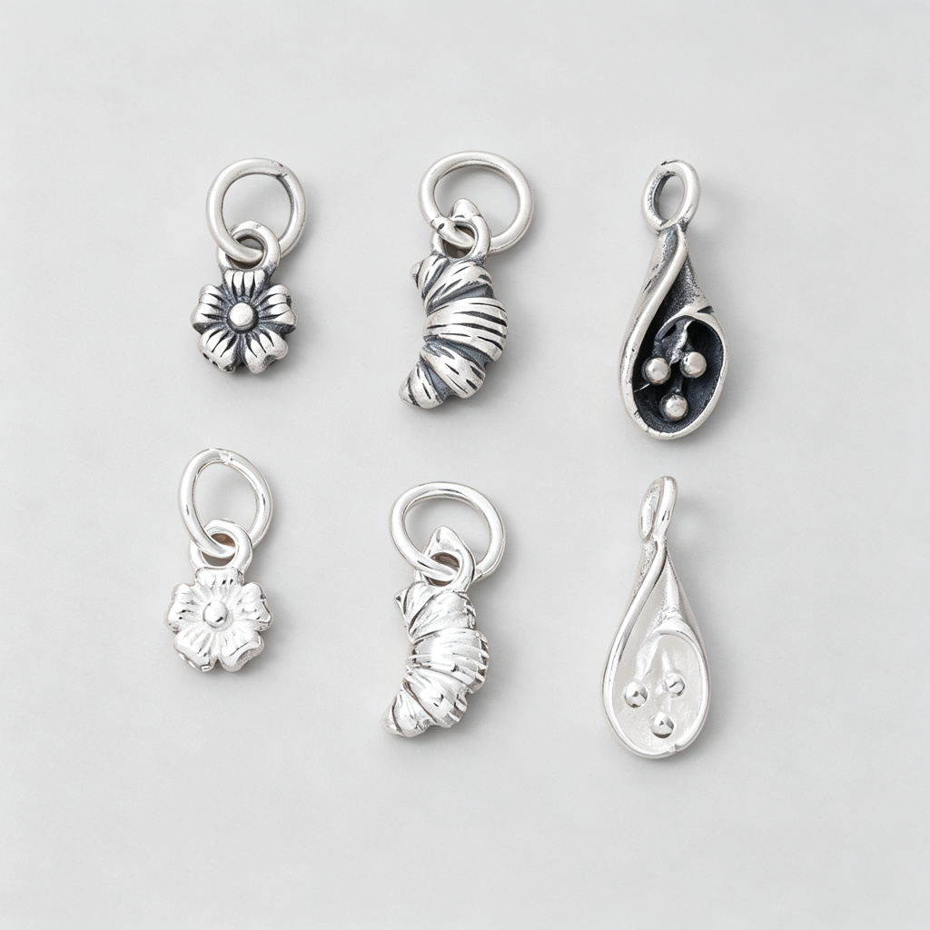 Jewelry Making In La - Petits breloques en argent 925, style