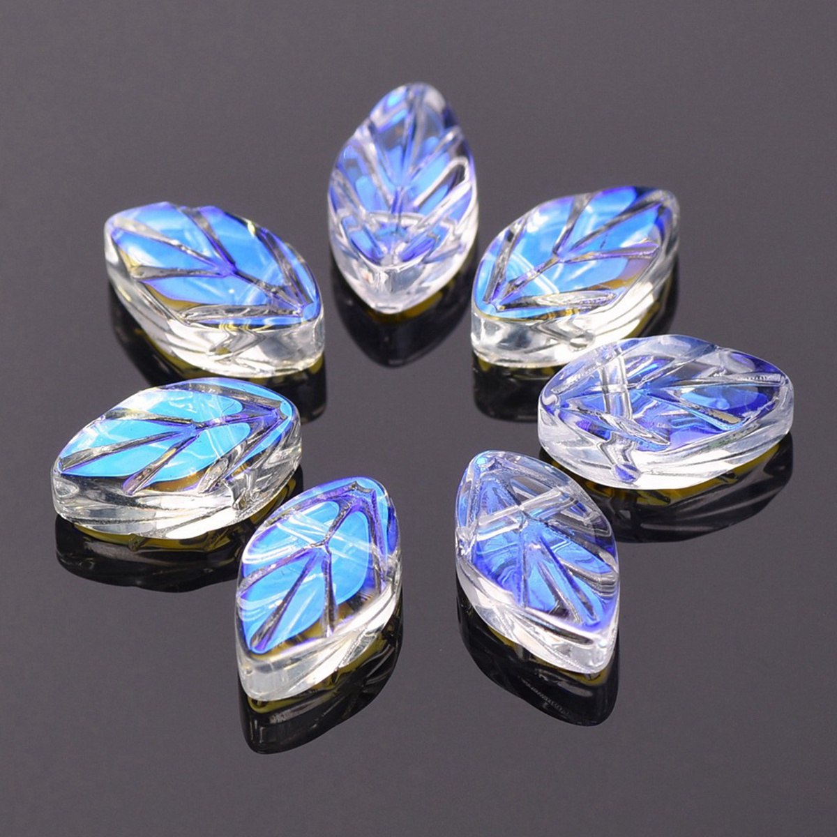 Jewelry Making Drill - Perles ovales en verre cristal en