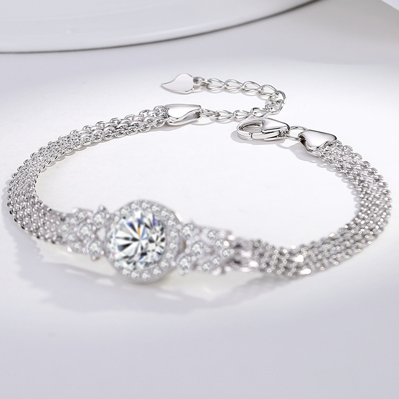 Nouveau 2 Carat D couleur VVS1 - Lobster Clasp Silver avis et prix